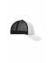 Unisex 5 Panel Retro Mesh Cap Wit/zwart 7782