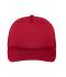 Unisex 5 Panel Retro Mesh Cap Rood/rood 7782