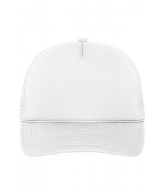 Unisex 5 Panel Retro Mesh Cap Wit/wit 7782