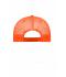 Unisex 5 Panel Retro Mesh Cap Zwart/neon-oranje 7782