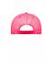 Unisex 5 Panel Retro Mesh Cap Zwart/neon-roze 7782
