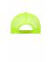 Unisex 5 Panel Retro Mesh Cap Zwart/neon-geel 7782