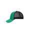 Unisex 5 Panel Retro Mesh Cap Groen/zwart 7782