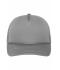 Unisex 5 Panel Retro Mesh Cap Donkergrijs/donkergrijs 7782