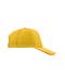 Unisex 5 Panel Promo Sandwich Cap Goudgeel/rood 7783