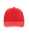 Unisex 5 Panel Promo Sandwich Cap Red/white 7783