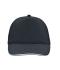 Unisex 5 Panel Promo Sandwich Cap Zwart/wit 7783