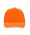 Unisex 5 Panel Promo Sandwich Cap Oranje/wit 7783