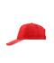 Unisex 5 Panel Promo Sandwich Cap Rood/wit 7783