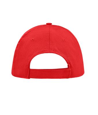 Unisex 5 Panel Promo Sandwich Cap Rood/wit 7783