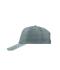 Unisexe Casquette promo 5 panneaux Gris-foncé/blanc 7783