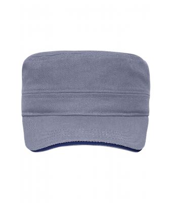 Unisexe Casquette sandwich militaire Gris-foncé/marine 7899
