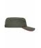 Unisex Military Sandwich Cap Olijf/rood 7899