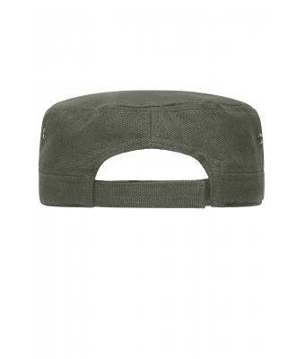 Unisex Military Sandwich Cap Olijf/rood 7899