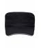 Unisex Military Sandwich Cap Zwart/donkergrijs 7899