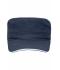 Unisex Military Sandwich Cap Navy/wit 7899