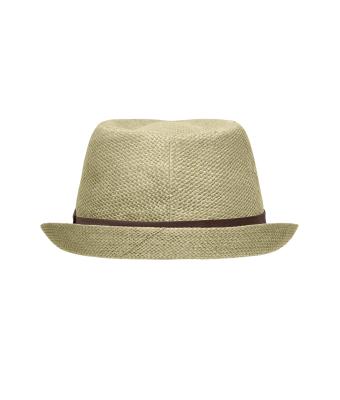 Unisexe Chapeau en papier Sable/marron 8021