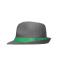 Unisexe Chapeau en papier Gris/vert 8021