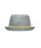 Unisexe Chapeau en papier Gris clair/jaune 8021