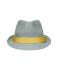Unisexe Chapeau en papier Gris clair/jaune 8021