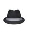 Unisexe Chapeau en papier Noir/gris-clair 8021