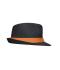 Unisexe Chapeau en papier Noir/orange 8021