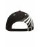 Unisex 6 Panel Craftsmen Cap - STRONG - Rood/zwart/wit 8146