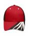 Unisexe Casquette artisan 6 panneaux - STRONG - Rouge/noir/blanc 8146