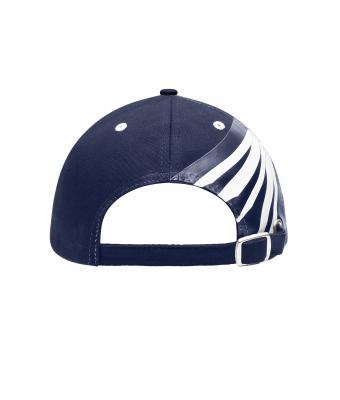Unisexe Casquette artisan 6 panneaux - STRONG - Marine/marine/blanc 8146