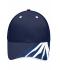 Unisexe Casquette artisan 6 panneaux - STRONG - Marine/marine/blanc 8146