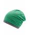 Unisex Heather Summer Beanie Groen-melange/donkergrijs 8127