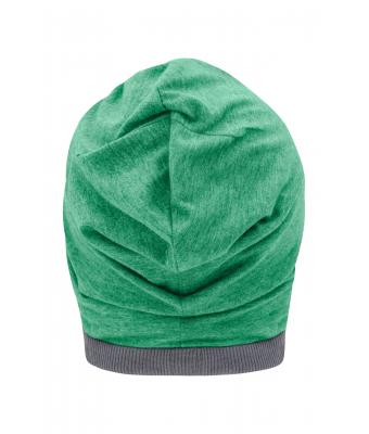 Unisex Heather Summer Beanie Groen-melange/donkergrijs 8127