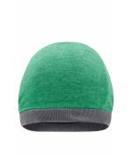 Unisex Heather Summer Beanie Green-melange/dark-grey 8127