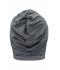 Unisex Heather Summer Beanie Zwart-melange/donkergrijs 8127