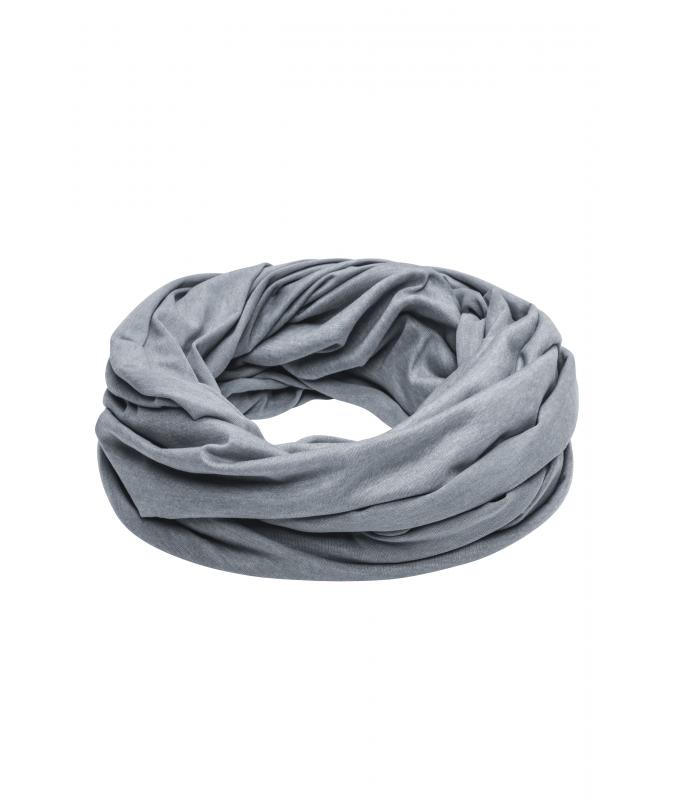 Unisexe Écharpe tube d'été Gris-chiné 8128