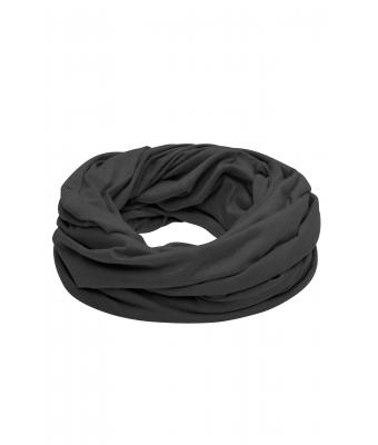 Unisex Heather Summer Loop-Scarf Zwart-melange 8128