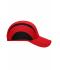 Unisex 3 Panel Sports Cap Tomaat/zwart 8130