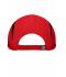 Unisex 3 Panel Sports Cap Tomaat/zwart 8130