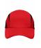 Unisex 3 Panel Sports Cap Tomaat/zwart 8130