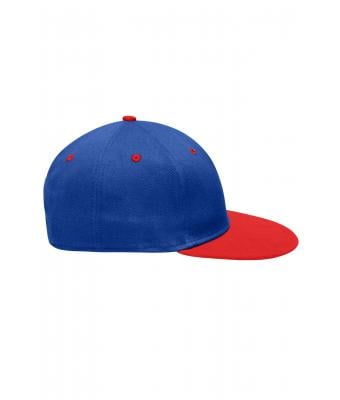 Unisex 6 Panel Pro Cap Royal/tomato 8131