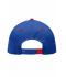 Unisex 6 Panel Pro Cap Royal/tomato 8131