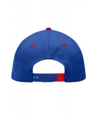 Unisex 6 Panel Pro Cap Royal/tomaat 8131