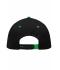 Unisex 6 Panel Pro Cap Black/fern-green 8131