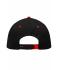 Unisex 6 Panel Pro Cap Black/tomato 8131