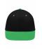 Unisex 6 Panel Pro Cap Zwart/varengroen 8131