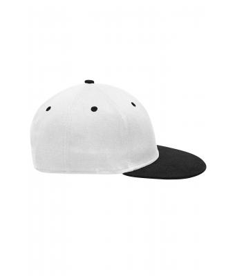 Unisex 6 Panel Pro Cap Wit/zwart 8131