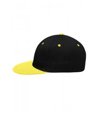 Unisex 6 Panel Pro Cap Black/sun-yellow 8131
