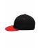 Unisex 6 Panel Pro Cap Zwart/tomaat 8131