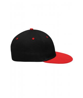 Unisexe Casquette Plate Drift 6 panneaux Noir/tomate 8131