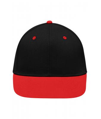 Unisexe Casquette Plate Drift 6 panneaux Noir/tomate 8131